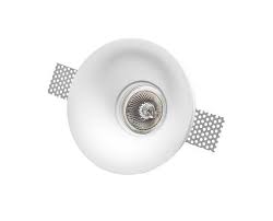 Spot din gips inacastrat rotund gu10 d12x4.3cm