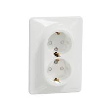 SDD311221 Priza dubla Schneider-Electric  sedna 2P+T 16 A 250 V alb