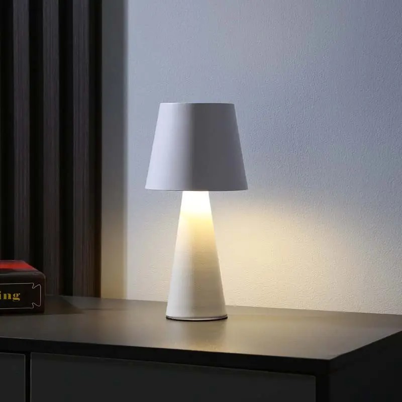 Lampa de masa CCT 2w 3 culori dimabila 350lm ip20 5v touch reicarcabila alb D11x23cm